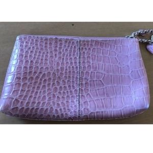 Liz Claiborne Pink Wristlet with charms